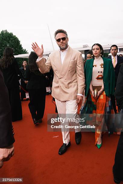 Seth Rogen and Lauren Miller Rogen attend the 2026 BAFTA Television Awards with P&O Cruises at The Royal Festival Hall on May 10, 2026 in London,...