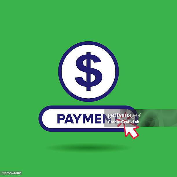 usd dollar payment button icon - click through rate stock illustrations