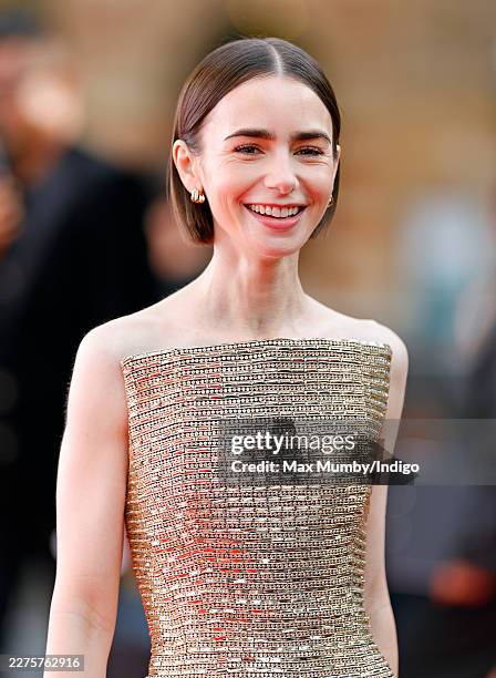 Lily Collins attends The King's Trust 50th Anniversary Celebration at The Royal Albert Hall on May 11, 2026 in London, England. The King's Trust,...