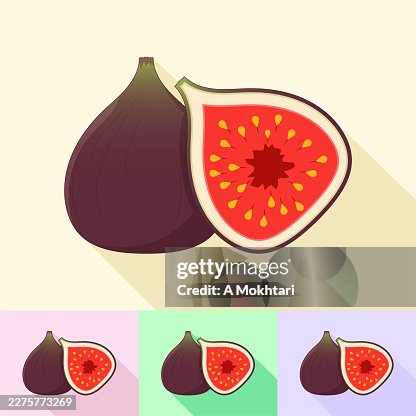 Fig fruit flat icon. Fig fruit flat icon.