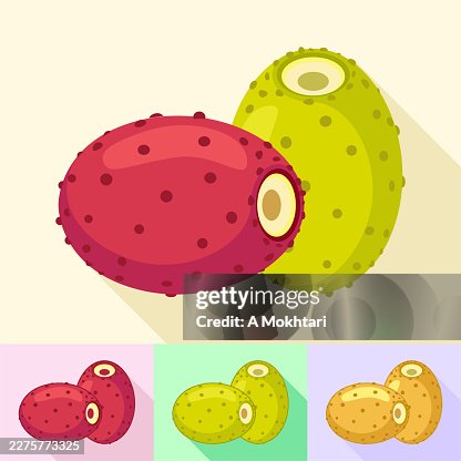 Exotic fruit flat icon set. Exotic fruit flat icon set.