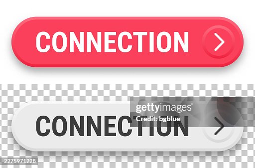 Connection - 3D click web buttons on blank background Connection - 3D click web buttons on blank background