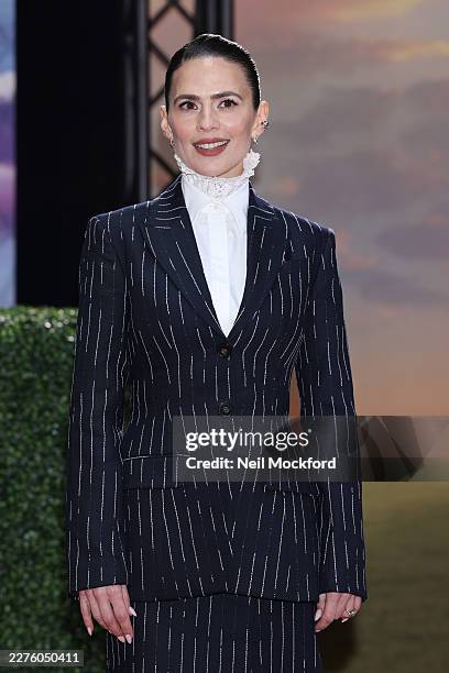 Hayley Atwell attends the "Rivals" Season Two World Premiere at BFI IMAX Waterloo on May 13, 2026 in London, England.
