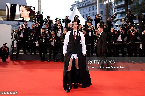 Souheila Yacoub attends the "L'Abandon" screening during the 79th annual Cannes Film Festival at Palais des Festivals on May 13, 2026 in Cannes,...