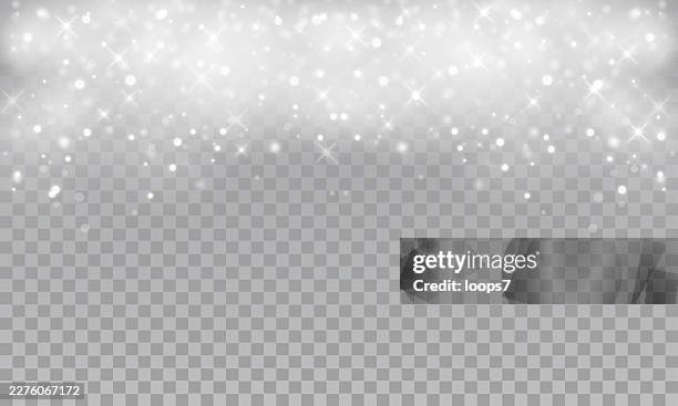 white sparkle lights on transparent checkerboard background - collage template 7 stock illustrations