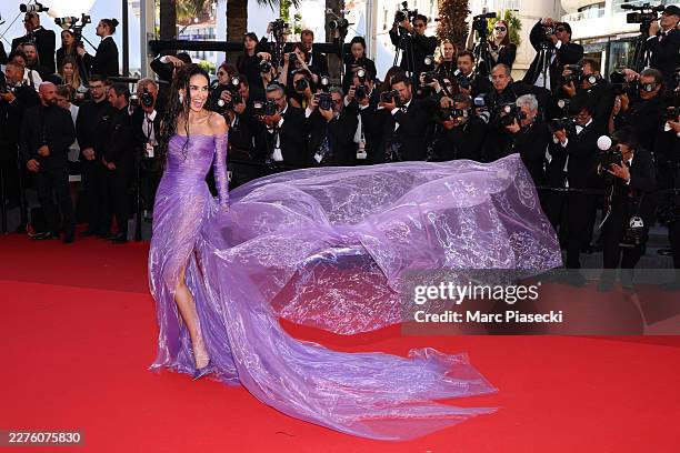Demi Moore poses during the "La Vie D'Une Femme" screening at the 79th annual Cannes Film Festival at Palais des Festivals on May 13, 2026 in Cannes,...