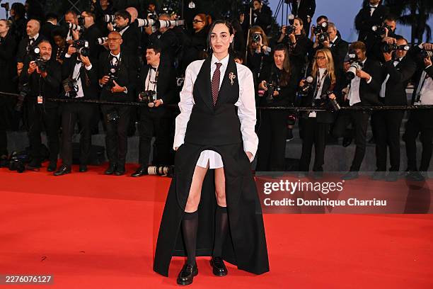 Souheila Yacoub attends the "L'Abandon" screening during the 79th annual Cannes Film Festival at Palais des Festivals on May 13, 2026 in Cannes,...