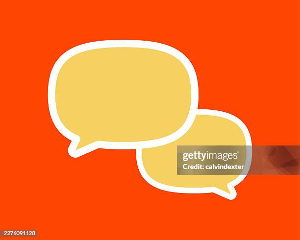 speech bubbles vibrant color - feedback loop stock illustrations