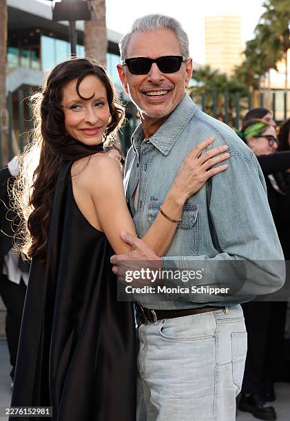 Emilie Goldblum and Jeff Goldblum attend the 2027 Dior Cruise Show at Los Angeles County Museum of Art on May 13, 2026 in Los Angeles, California.