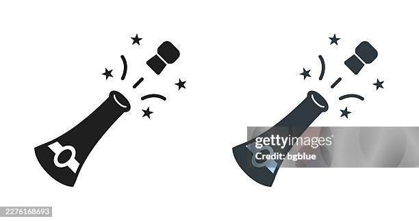 champagne explosion. icons for design - editable icon - wine cork stock illustrations