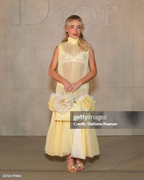 Sabrina Carpenter attends the Dior Cruise 2027 at Los Angeles County Museum of Art on May 13, 2026 in Los Angeles, California.
