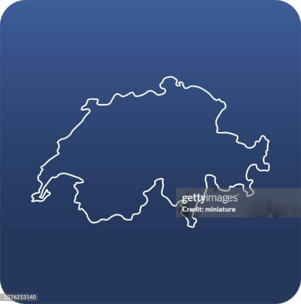 switzerland map - bern switzerland stock illustrations