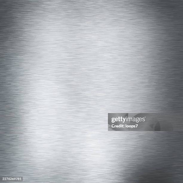 brushed silver metal texture background - smooth chrome texture stock illustrations