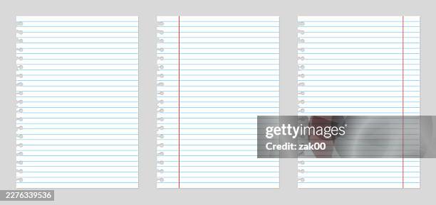 torn blank paper sheets. - folder mockup stock illustrations