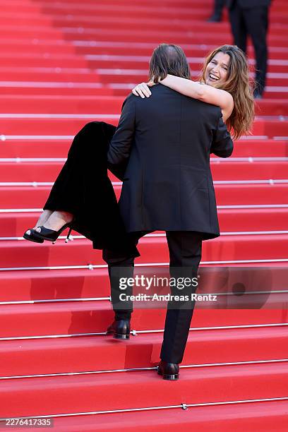 Vincent Macaigne and Laetitia Casta attend the "Karma" screening during the 79th annual Cannes Film Festival at Palais des Festivals on May 15, 2026...