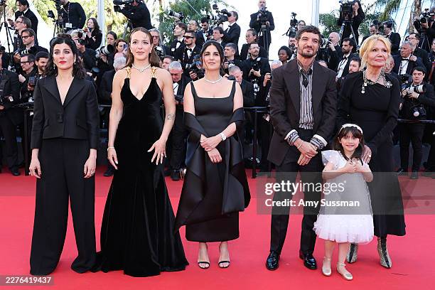 Mina Kavani, President of the Caméra d’Or Jury Monia Chokri, Caméra d'Or Jury Member Géraldine Nakache, Niels Schneider, a guest and Clémentine...