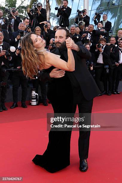 Laetitia Casta and Vincent Macaigne attend the "Karma" screening during the 79th annual Cannes Film Festival at Palais des Festivals on May 15, 2026...