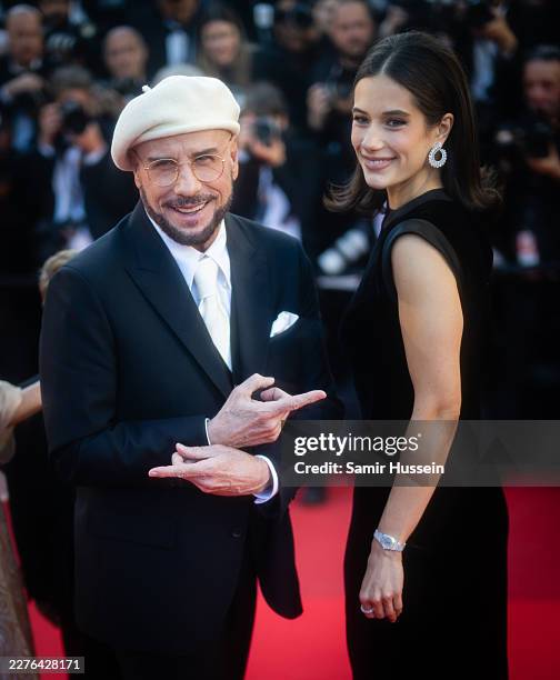 John Travolta and Ella Bleu Travolta attend the "Karma" screening during the 79th annual Cannes Film Festival at Palais des Festivals on May 15, 2026...
