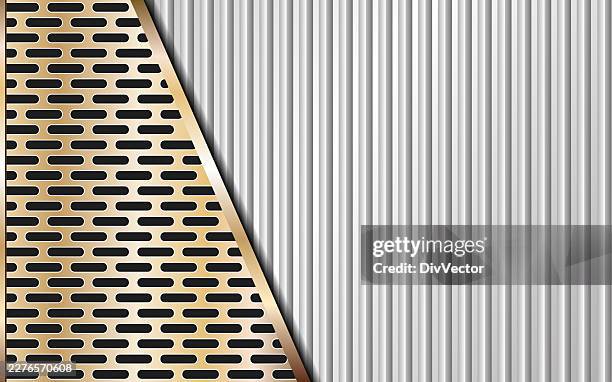 ilustraciones, imágenes clip art, dibujos animados e iconos de stock de diseño de fondo en lámina metálica - hoja de aluminio