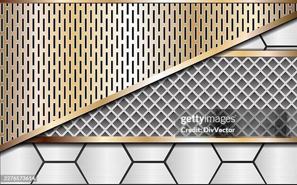 silver vector metallic design background - titanium stock illustrations