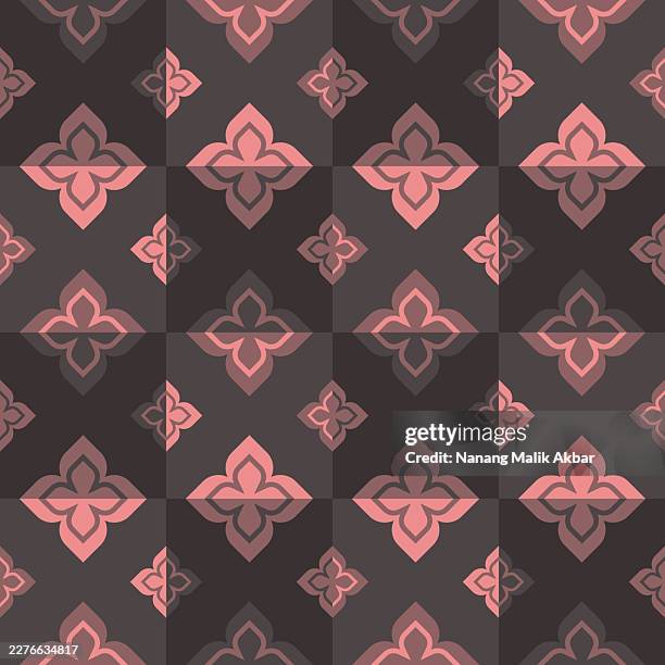 geometric seamless pattern background for design poster, cover, banner, and template - batik stock illustrations