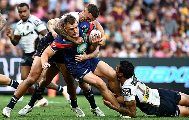 Jackson Ford of the Warriors istduring the round 11 NRL match between New Zealand Warriors and Brisbane Broncos at Suncorp Stadium, on May 17 in...