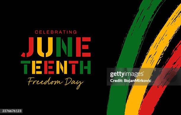 juneteenth, freedom day, card, banner, poster. vector - juneteenth illustrations stock illustrations