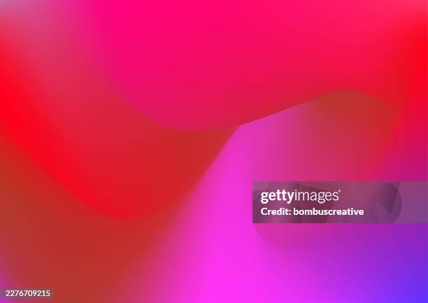 abstract colorful wave background - rainbow gradient mesh stock illustrations