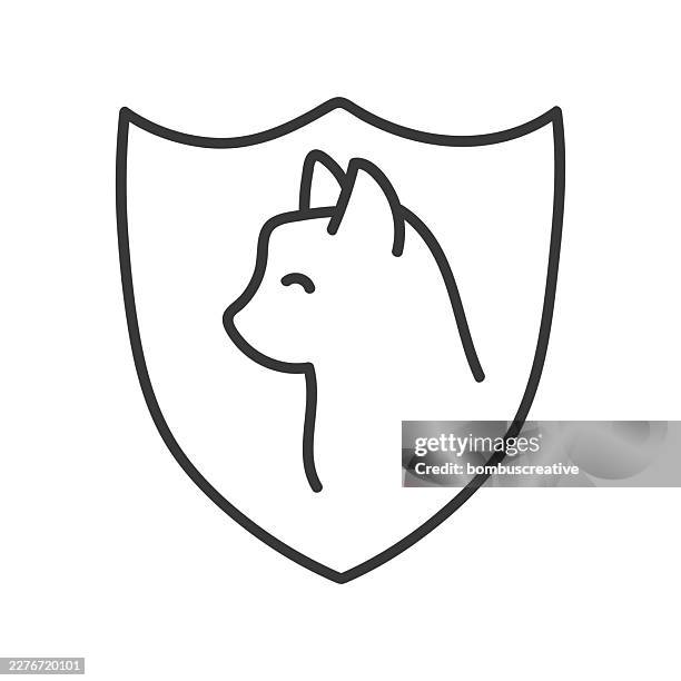 cat icon - cat tail stock illustrations