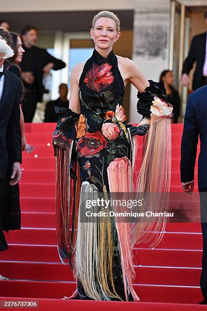 Cate Blanchett attends the "Garance" screening during the 79th annual Cannes Film Festival at Palais des Festivals on May 17, 2026 in Cannes, France.