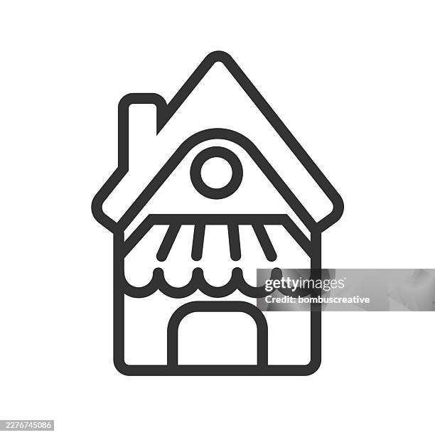 shopping store icon vector design - boutique owner stock illustrations