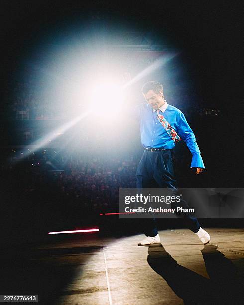 Harry Styles performs on stage during his Together, Together Tour at Johan Cruijff Arena on May 16, 2026 in Amsterdam, Netherlands.