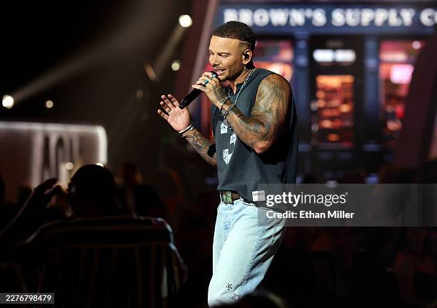 Kane Brown performs onstage during the 61st Academy of Country Music Awards at MGM Grand Garden Arena on May 17, 2026 in Las Vegas, Nevada.