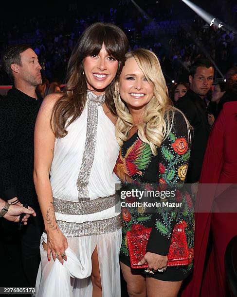 Ella Langley and Miranda Lambert attend the 61st Academy of Country Music Awards at MGM Grand Garden Arena on May 17, 2026 in Las Vegas, Nevada.