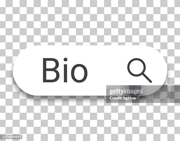 bio - search bar on transparent background - biodegradable stock illustrations