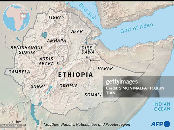 Map of Ethiopia and its regions