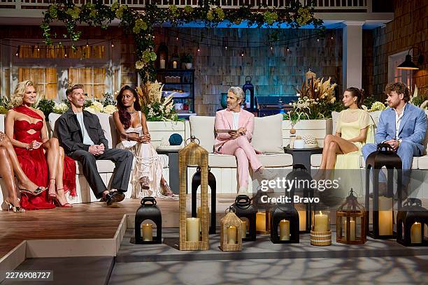 Reunion" -- Pictured: Lindsay Hubbard, Kyle Cooke, Ciara Miller, Andy Cohen, Amanda Batula, West Wilson --