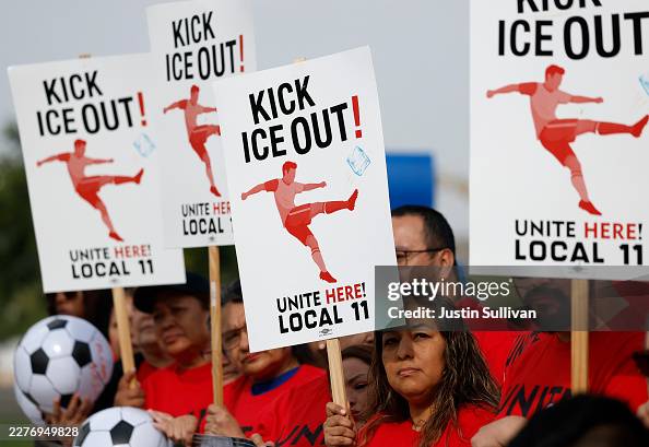 CA Gubernatorial Candidate Tom Steyer Attends Union Protest At Sofi Stadium CA Gubernatorial Candidate Tom Steyer Attends Union Protest At Sofi Stadium
