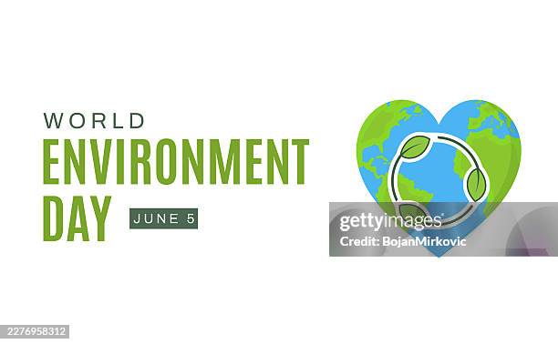 world environment day banner, card, poster, june 5. vector - world environment day stock illustrations