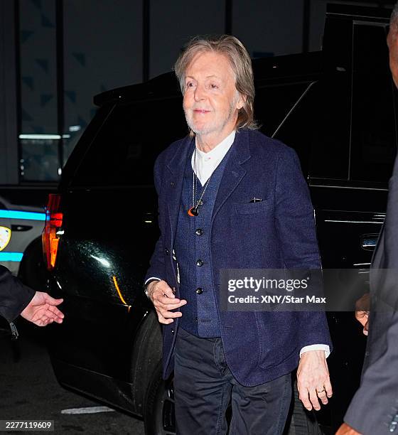 Paul McCartney is seen at an after-party for the finale of "The Late Show with Stephen Colbert" on May 21, 2026 in New York City.