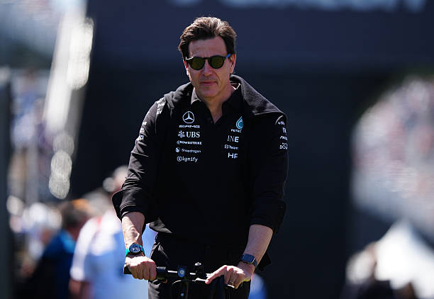 Mercedes team principal Toto Wolff arriving for FP1 ahead of the 2026 Canadian Grand Prix which will take place on Sunday. Picture date: Friday May...