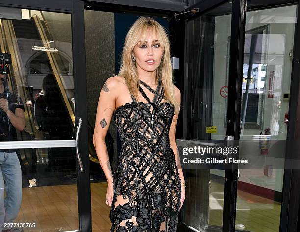Miley Cyrus at the ceremony honoring Miley Cyrus with a star on the Hollywood Walk Of Fame on May 22, 2026 in Los Angeles, California.