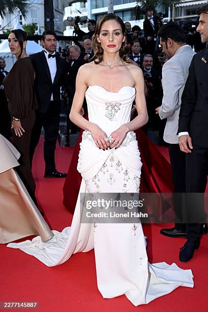 Olivia Palermo attends the "Amarga Navidad" screening during the 79th annual Cannes Film Festival at Palais des Festivals on May 19, 2026 in Cannes,...