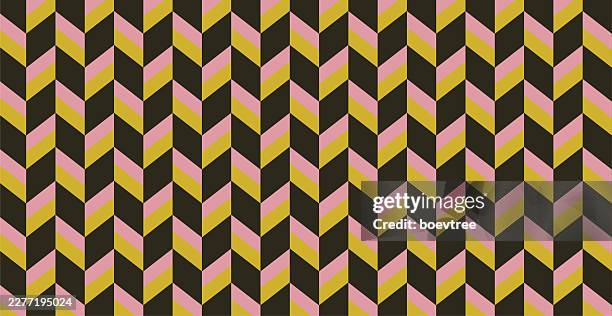abstract colors herringbone striped seamless pattern texture cover background - chevron pattern fabric stock illustrations
