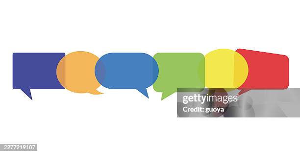 chat icon, chat bubble, chat icon set - text box vector stock illustrations