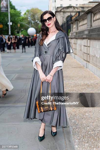 Anne Hathaway attends Louis Vuitton Cruise 2027 at the Frick Collection on May 20, 2026 in New York City.