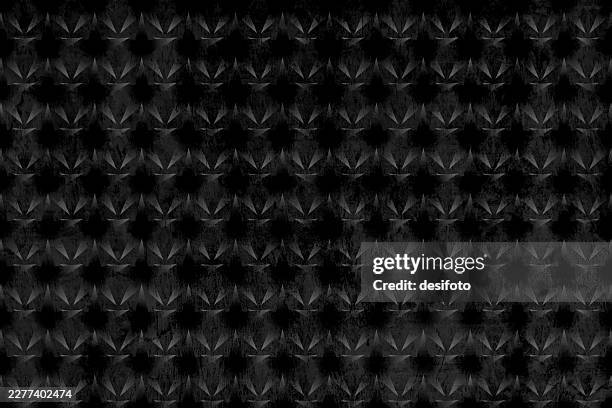 abstract full frame textured faded star pattern vector background in dark gray black color with smudged stars all over, weathered, fading old fashioned retro vintage black smudged wallpaper, backdrop, wrapping paper, banner - star pattern stock illustrations