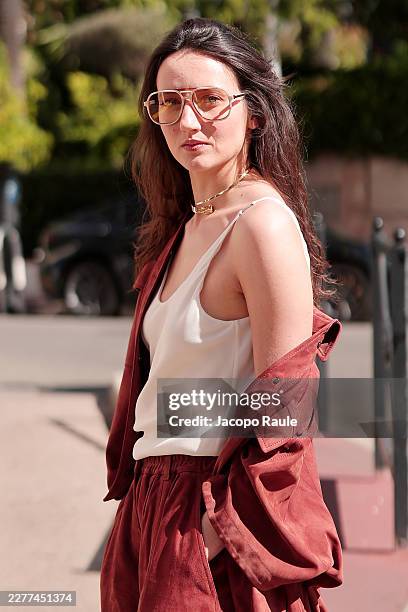 Martina Scrinzi is seen during the 79th annual Cannes Film Festival on May 21, 2026 in Cannes, France.