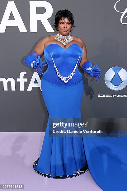 Lizzo attends the amfAR Gala Cannes 2026 presented by Chopard at Hotel du Cap-Eden-Roc on May 21, 2026 in Cap d'Antibes, France.