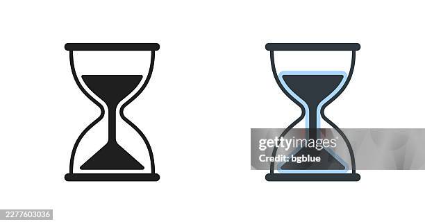 hourglass. icons for design - editable icon - vintage egg timer stock illustrations